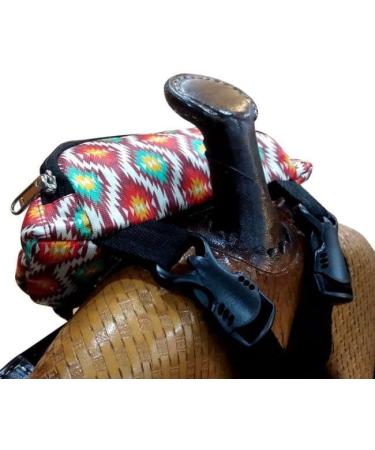 Showman Aztec Print Insulated Saddle Pouch - Durable Nylon Construction - Buy Online on GoSupps.com