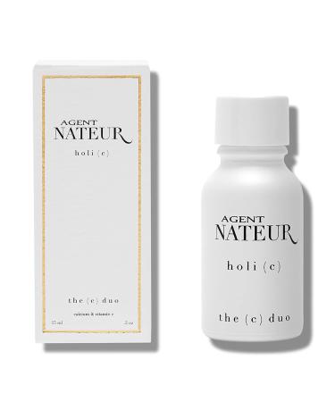 Agent Nateur - holi (c) Natural C Duo Calcium + Vitamin C Powder | Vegan Non-Toxic Clean Skincare (.5 oz | 15ml) 0.5 Ounce (Pack of 1)