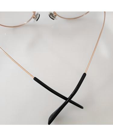 10 Pairs of Silicone Anti-Slip Covers | Slipproof Glasses Hinge Repair & Replacement Accessories for Thin Metal Sunglasses (Black & Transparent) - Buy Online on GoSupps.com