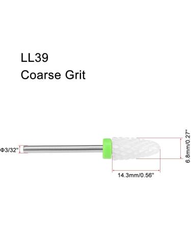 sourcing map Ceramic Nail Drill Bits 3/32 Inch (Coarse Grit) Nails File Bit for Manicure Pedicure - Buy Online on GoSupps.com