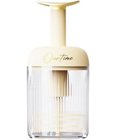 Cleanser Foamer Transparent Manual Facial Cleanser Foamer Type Rotating Foam Maker - Detachable Facial Cleansing Tools for Travel Household Fine Foam Deep Cleansing Light Yellow - Buy Online on GoSupps.com