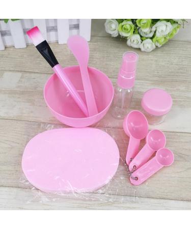 DIY Facial Mask Mixing Bowl Set - Complete Kit with Spatula Measuring Spoon Brush & Spray Bottle - Perfect for Skin Care Lovers - Pink - Buy Online on GoSupps.com
