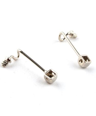 20 Pairs (40pcs) Welded Eyeglass Nose Bridge Stainless Steel Nose Bridge Eyeglass Accessories Eyewear Accessory.