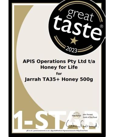 Jarrah TA35+ / MGO 1125+ Extremely Active Honey - 500g Raw & Unpasteurised | Stronger than Manuka 1000 MGO - Buy Online on GoSupps.com