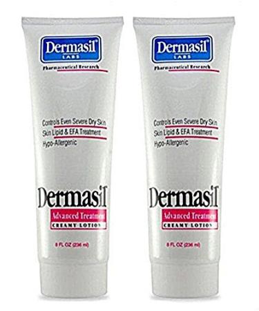Dermasil Advanced Treatment Creamy Lotion  2 Bottles  8 oz.