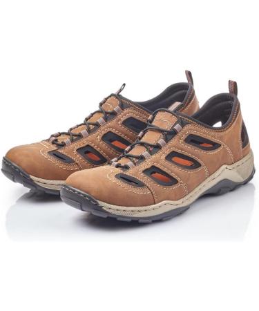 Rieker Men's Slippers 08065 - Comfortable Slip-On in Brown 47 EU | International Shipping Available - Buy Online on GoSupps.com