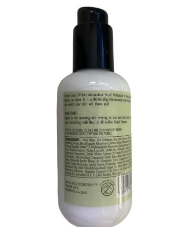 Humectante Facial Trader Joe's Nourish Antioxidante Sin Aceite - 6 Oz | Hidrataci n & Cuidado de la Piel - Env o Internacional - Buy Online on GoSupps.com