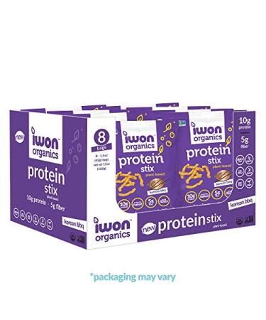 IWON Organics Korean BBQ Snack Stix - High Protein, Organic Healthy Snacks (8 Bags, 1.5 oz) - Buy Online on GoSupps.com