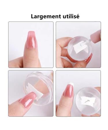 Norhogo Nail Art Stamper & Scraper Set - 2PCs Silicon Nail Stamp for DIY Manicure French Nails and UV Gel/Acrylic Designs - Buy Online on GoSupps.com