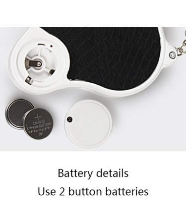 Magnifier Mini Folding Hand Magnifier 5 Times HD Magnifier LED Light Magnifier Good Times - Buy Online on GoSupps.com