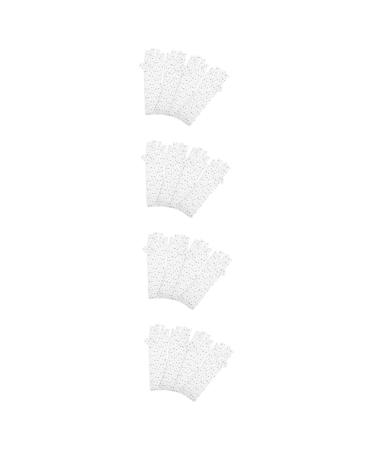 FOMIYES 8 Pairs Nail Gloves Uv Gloves for Gel Manicures Gel Manicure Uv Gloves Gel Nails Gloves Uv Lamp Glove for Gel Nails Gel for Nails Polyester White Light Miss Anti-black