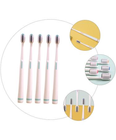 GLEAVI 5pcs Soft Bristle Toothbrush Set for Teens - Sensitive Gum Care Bamboo Charcoal Travel Brushes - Buy Online on GoSupps.com