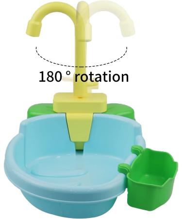 Toysructin Bird Parrot Bathtub - Automatic Bird Bathroom Accessories for Small to Medium Birds - Bird Shower Bowl Set - Buy Online on GoSupps.com