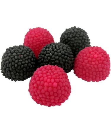 Black & Raspberry Crunchy Berries Sweets With Tub - Fruit Flavoured Sweets (500g) - Buy Online on GoSupps.com