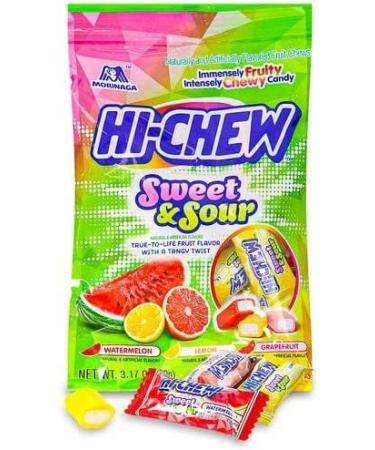 MorinagaHiChew Japanese Candy Snacks New Flavour Fantasy Mix Soda Pop Sweet Sour Mix 90g x 3bags Value Pack Individually Wrapped Pieces - Buy Online on GoSupps.com