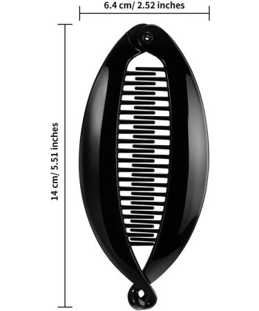 Buy 2pcs Banana Clip Hair Combs - Wide Long Fish Grip Slides for Women | Durable & Stylish Hair Accessories - Buy Online on GoSupps.com