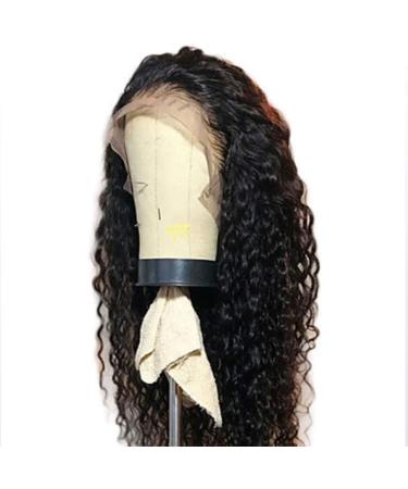 Lace Front Wavy Natural Brazilian Hair Wig - 24 Inch Water Waves Baby Hair Heat-Resistant Fiber 150% Density | International Shipping - Buy Online on GoSupps.com