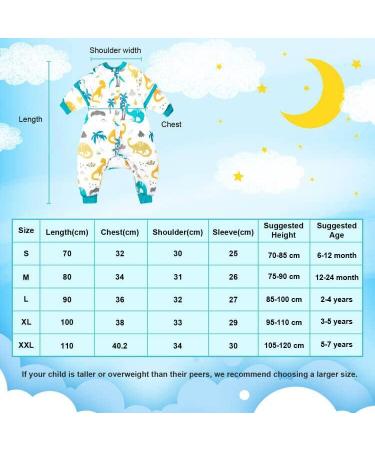 MOEMOE BABY 2.5 TOG Winter Toddler Sleeping Bag with Feet - 80cm / 12-24 months - Dinosaurs - Buy Online on GoSupps.com