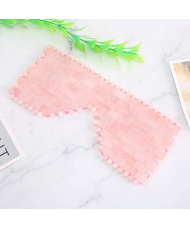 Verdant Touch Cold Therapy Eye Mask - Jade & Rose Quartz Eye Treatment for Relaxation & Revitalization | International Shipping Available - Buy Online on GoSupps.com
