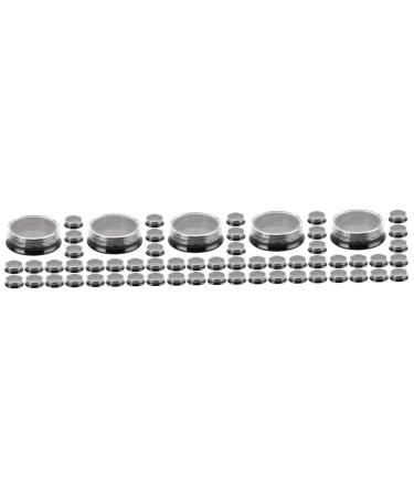 FOMIYES 100 Pcs Eye Shadow Box Diamond Decor Travel Containers Nail Accessories Case Acrylic Diamond Box Blackx5pcs 3.9x3.9cmx5pcs