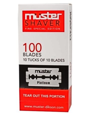 Razor blades Pack of 100 blades Pattern Shaver Platinum