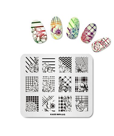 KADS 1pcs Flower Pattern Nail Stamping Image Plate Holder Plate Stand Tray for Stamping Template Printing Plate for Nail Stencil Color-4
