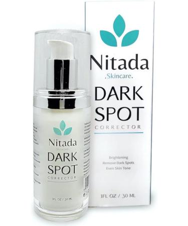Nitada Dark Spot Corrector Serum (30ml) - Specialty Skincare to Reduce and Eliminate Dark Spots and Acne Scars Professional Grade Skin Brightening Serum Suitable For All Skin Types - Buy Online on GoSupps.com