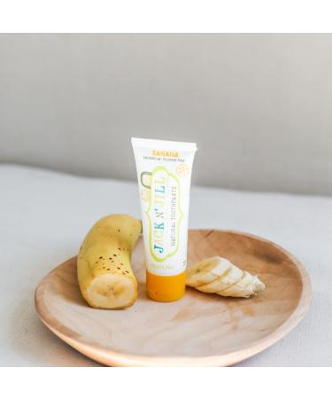 Jack N' Jill Natural Toothpaste for Kids - Fluoride Free Toothpaste, 40% Xylitol, BPA Free - Banana, 1.76 oz (Pack of 6) - Buy Online on GoSupps.com