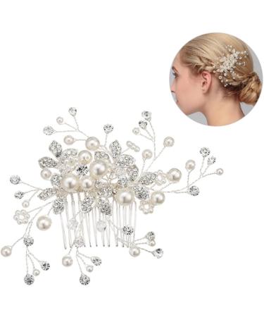 FRCOLOR Set of 3 Bridal Headpiece Tiara Bridal Insert Comb Bridal Hair Comb Hairpin Miss Wedding - Buy Online on GoSupps.com