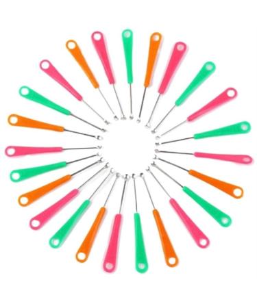 Portable Ear Cleaner Stainless Steel Ear Spoon Set Stainless Steel Ear Wax Remover Reusable Stainless Steel Ear Wax Remover Set Ear Wax Easily Removed Ideal for Personal and Home Use 20pcs Random