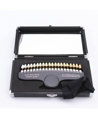 20 Colors 3D Teeth Shade Guide Set with Comparator Mirror - Dental Whitening & Bleaching Tool for Professionals - Buy Online on GoSupps.com