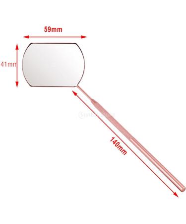 Eyelash Extension Mirror - Large Rectangle Inspection Mirror for Eyelash Extensions | Pink Eyelash Accessories - Buy Online on GoSupps.com
