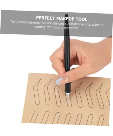 NOLITOY Pen Convenient Portable Comfortable Tattoos Handheld Girls Manual Grip Eyebrow Alloy Makeup medium Black - Buy Online on GoSupps.com