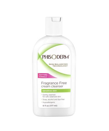Phisoderm Fragrance Free Cream Cleanser For Sensitive Skin 6 oz (Pack of 4) Fragrance-free 6 Ounce (Pack of 4)