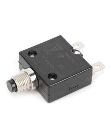 5A Thermal Circuit Breaker | 125-250V AC & 50V DC | Manual Reset with Waterproof Cap | Quick Connect Terminals | International Shipping Available - Buy Online on GoSupps.com