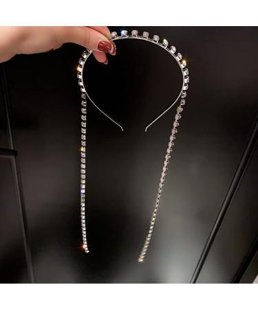 Wiwpar Rhinestone Tassel Headband, Sparkly Hair Chain Hoop for Women Girls - Style 3 - Buy Online on GoSupps.com