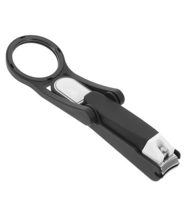 FOMIYES Magnifying Glass Nail Clippers Magnifier Nail Trimmer Magnifying Mirror Baby Nail Clippers Toenail Grooming Thick Nail File Stainless Steel Elder Nail Pedicure