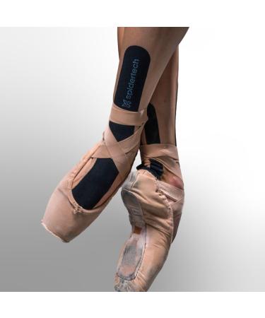 Spidertech Pre-Cut Cotton Kinesiology Tape for Ankle Support - Pain Relief for Athletes & Physiotherapists - Blue 4 Pack - International Shipping Available - Buy Online on GoSupps.com