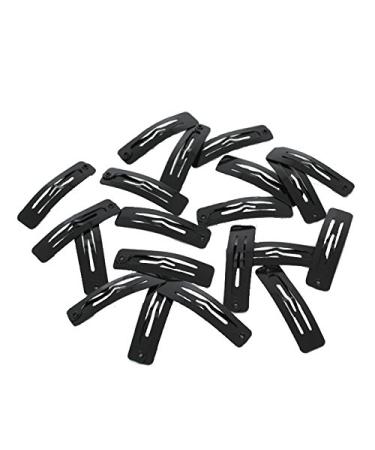 HAARallerliebst Small Rectangular Hair Clips - 20 Black Clips (3.9 cm) with Pink Storage Box | Perfect for Stylish Organization - Buy Online on GoSupps.com