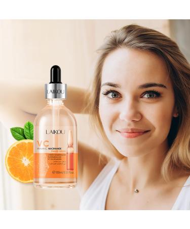 Vitamin C Essence Face Serum 100ml - Firming Hydrating & Smoothing for Even Skin Tone - Buy Online on GoSupps.com