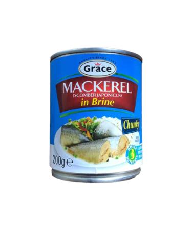 MASGrace Mackerel in Brine 200g Box of 12-Fd