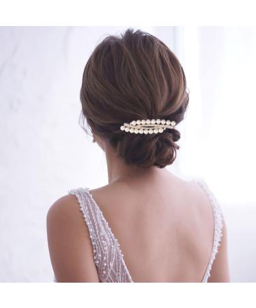 Bohend Hair Comb with Rhinestones White - Elegant Wedding Hair Accessory for Women and Girls - Buy Online on GoSupps.com