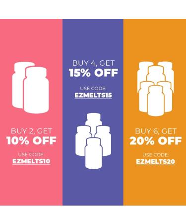 EZ Melts Calcium & Magnesium with Vegan D3 500mg | 60 Fast Dissolve Tablets | Natural Strawberry Flavor | Vegan Formula | Zero Sugar - Buy Online on GoSupps.com