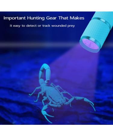 Leagy 2-Pack Mini UV Flashlight - 9 LEDs Pet Urine Detector for Dogs & Cats Detects Stains Banknotes & Bed Bugs (Blue) - International Shipping Available - Buy Online on GoSupps.com