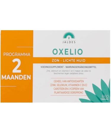 OXELIO PROTECT Pack of 2 x 60 Capsules | Sunscreen | Fair Sensitive Reactive Skin | Prepare for Sun Exposure and Enhance Your Summer | Natural Carotenoids Vitamins and Minerals | JALDES - Buy Online on GoSupps.com