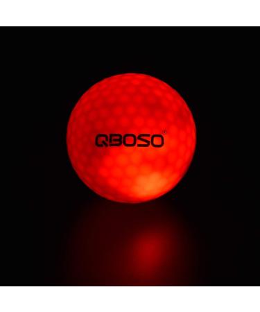 QBOSO Glow in The Dark LED Golf Balls - 6 Pack | Light Up for Night Golfing Fun and Improved Accuracy on Every Shot - Buy Online on GoSupps.com