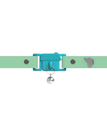 Kittyrama cats and kitten neck bands.As seen in Vogue.Awarded.Approved by the veterinarian.Breakaway hypoallergenic comfortable and soft.Meadow.Other styles available adult cat Meadow