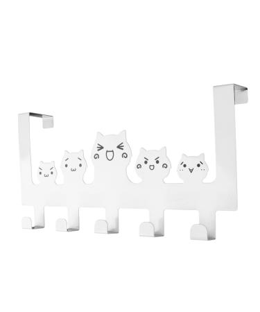 Cabilock Hook up Purse Hanger Purse Hooks Towel Hanger Animal Hook Rack Punch- Hook Coat Hook Ordinary 30X15.5CM White