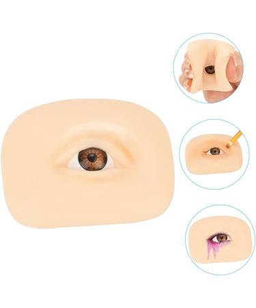 Professional Artificial Eye Washable Make Skin Fake Up Flexible Training Makeup Shadow Reusable 6.9x5.2cm As Shown 2 - Buy Online on GoSupps.com