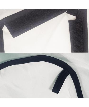 Beard Catcher Beard Trimming Apron | Mess-Free Beard Styling Bib for Men - White - Buy Online on GoSupps.com